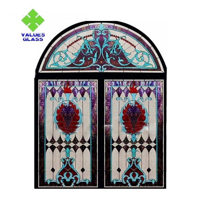 Panel dekoracyjny z witrażem kościelnym 780x962mm Regularny rozmiar Certyfikat CE