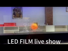 Elastyczny przezroczysty ekran LED z kryształową warstwą