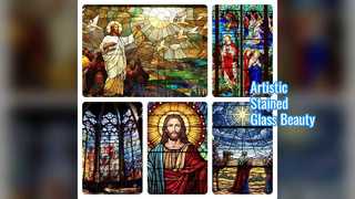 Ręcznie malowane panele witrażowe Luksusowy wystrój